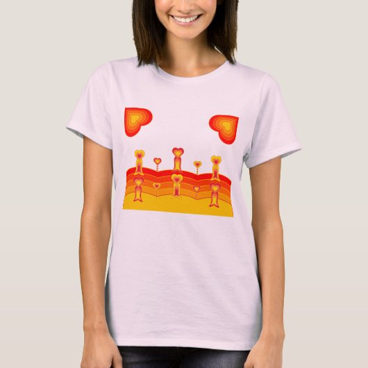 ハートスケープ レディースTシャツ Tシャツ (正面)