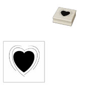 ハートスタンプ ラバースタンプ (押印)