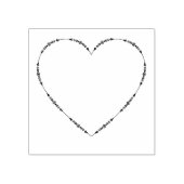 ハートスタンプ、愛エレガント縁ど ラバースタンプ (インプリント)