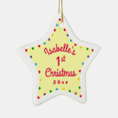 ハートスター第1回ベビークリスマスプレゼント セラミックオーナメント (右)