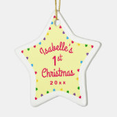 ハートスター第1回ベビークリスマスプレゼント セラミックオーナメント (左)