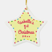 ハートスター第1回ベビークリスマスプレゼント セラミックオーナメント (裏面)