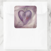 ハートステッカーの表示 スクエアシール (バッグ)