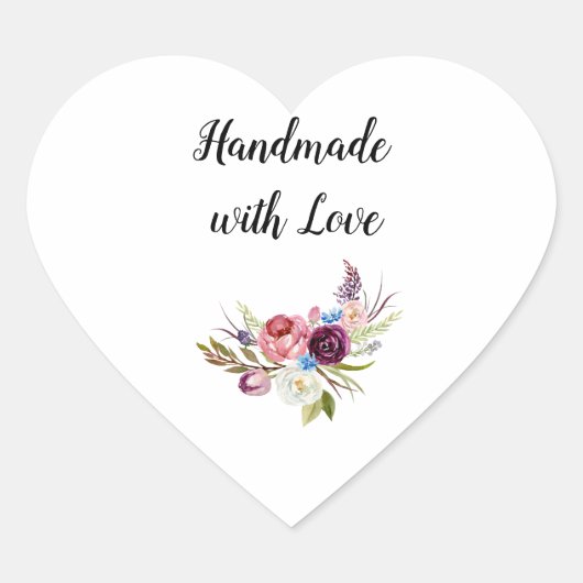 ハートステッカー半出愛で作った ハートシール (正面)