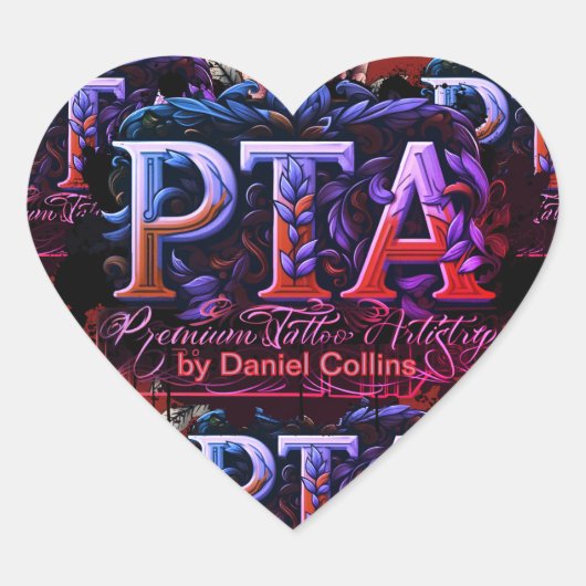 ハートステッカー「フェミ化」 ハートシール (正面)