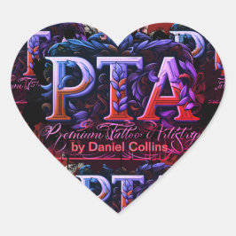 ハートステッカー「フェミ化」 ハートシール