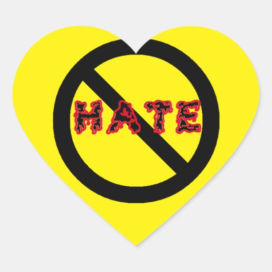 ハートステッカーfor Laptops携帯電話スケートボード ハートシール (正面)