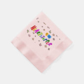 ハートストッパー紙ナプキン 縁ありカクテルナプキン (角)