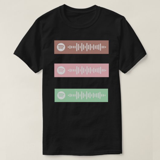 ハートストッパーsoundtrack spotifyコードSticker.png Tシャツ (デザイン正面)