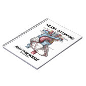 ハートストップのハート内のリズム ノートブック (左側)