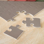 ハートストライプのラブバレンタインデー ジグソーパズル (側面)