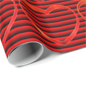 ハートストライプラッピング紙 ラッピングペーパー (ロールコーナー)