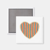 ハートストライプ磁石 マグネット (正面/裏面)