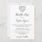 ハートストリングス結婚式招待状 招待状 (正面)