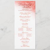 ハートストリングス結婚式 プログラム桃 プログラム (裏面)