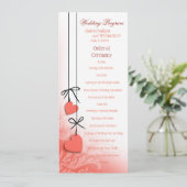 ハートストリングス結婚式 プログラム桃 プログラム (スタンド正面)