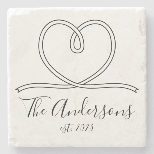 ハートストリングス オーダーメイド ストーンコースター (正面)