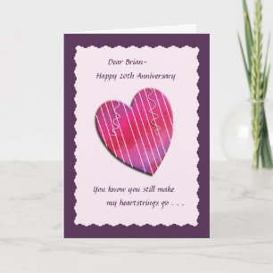 ハートストリングス 20周年 結婚記念日 カード