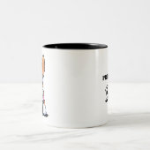 ハートストリングブリタニパーソナライズされたー ツートーンマグカップ (中央)