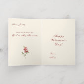 ハートストリングホイビクトリアンルグリーティングカード 箔グリーティングカード (内側レイダウン)