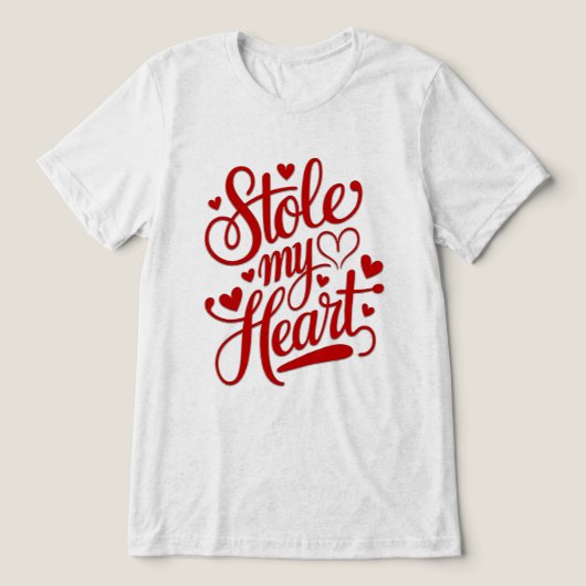 ハートストリング添付 トライブレンドＴシャツ (デザイン正面)