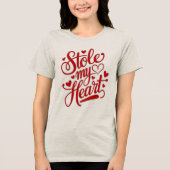 ハートストリング添付 トライブレンドTシャツ (正面)