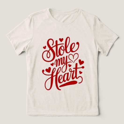 ハートストリング添付 トライブレンドTシャツ (デザイン正面)