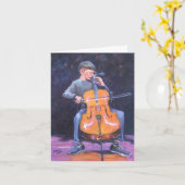 ハートストリング カード (黄色い花)