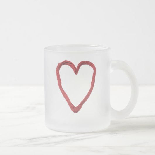 ハートストリング フロストグラスマグカップ (右)