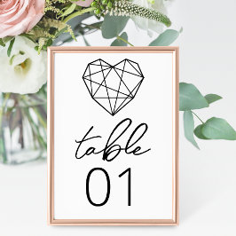 ハートストリ結婚ングテーブル番号 テーブルナンバー