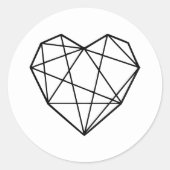 ハートストリ結婚ーズ ラウンドシール (正面)