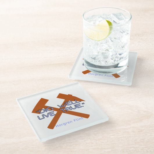 ハートストーンことわざ – グラスコースター ガラスコースター (アングル)