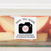 ハートスナップラベル共有ハッシュタグとソーシャルメディア ラベル (貼付)