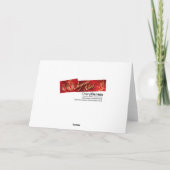 ハートスノーフレーク・クリスマス |赤 シーズンカード (裏面)