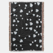ハートスパークルダイヤモンド スローブランケット (正面縦)