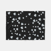 ハートスパークルダイヤモンド フリースブランケット (正面(横))