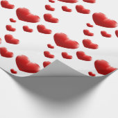 ハートスプレーラッピング紙 ラッピングペーパー (角)