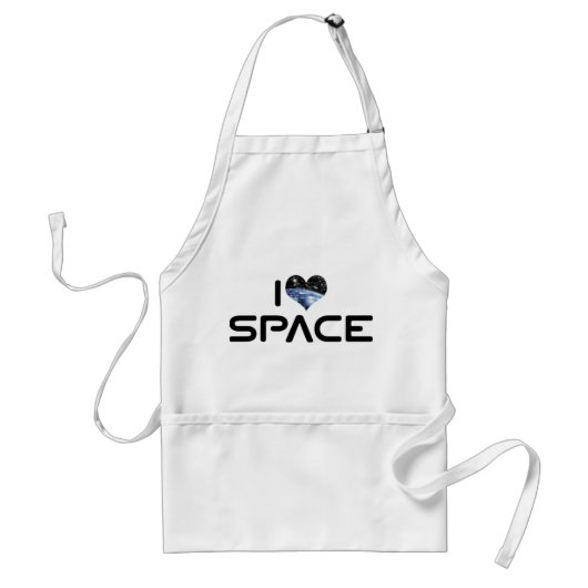 ハートスペース大好き - 宇宙＆天文学が好きな人へ スタンダードエプロン (正面)
