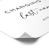 ハートスポップ・アートのクリプトのブライダルシャワー記号 ポスター (角)