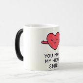 ハートスマイル魔法マグカップ モーフィングマグカップ (正面左)