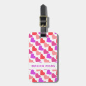 ハートスモダントビーバレンタインブリデスメイドカスタムー ラゲッジタグ (正面縦)