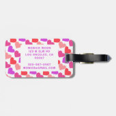 ハートスモダントビーバレンタインブリデスメイドカスタムー ラゲッジタグ (裏面横)