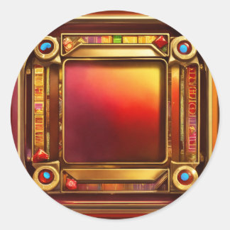 ハートスロットアイコンのキング» ラウンドシール