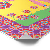 ハートスロブハートマークハートバタフライ(TM) ポスター (角)