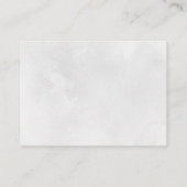 ハートスワッシュブラックタイポグラフィ結婚ズ詳細 エンクロージャーカード (裏面)