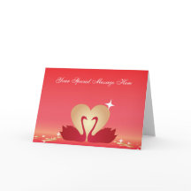 ハートスワンシルエット