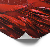 ハートスーツトランプのポーカー遊カード ポスター (角)