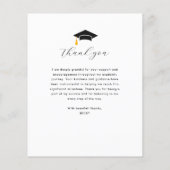 ハートス感謝していスクリプトの卒業カード (裏面)