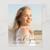 ハートス感謝していスクリプトの卒業カード (正面)