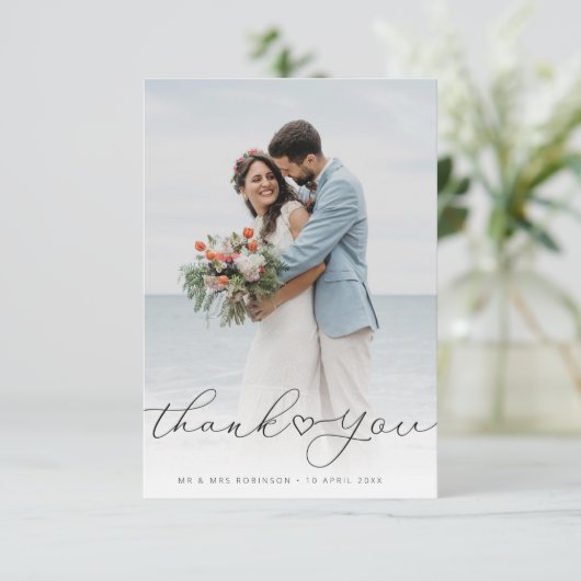 ハートス結婚クリプトの写真サンキューカード サンキューカード (スタンド正面)